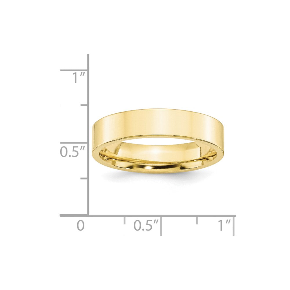 10KY 5mm Standard Flat Comfort Fit Band Size 7.5