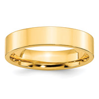 10KY 5mm Standard Flat Comfort Fit Band Size 6