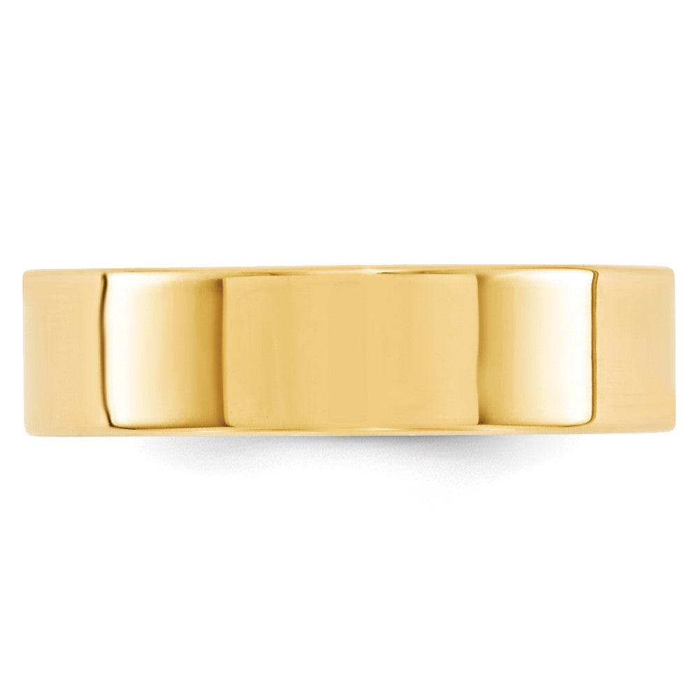 10KY 6mm Standard Flat Comfort Fit Band Size 7.5
