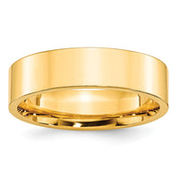10KY 6mm Standard Flat Comfort Fit Band Size 5.5