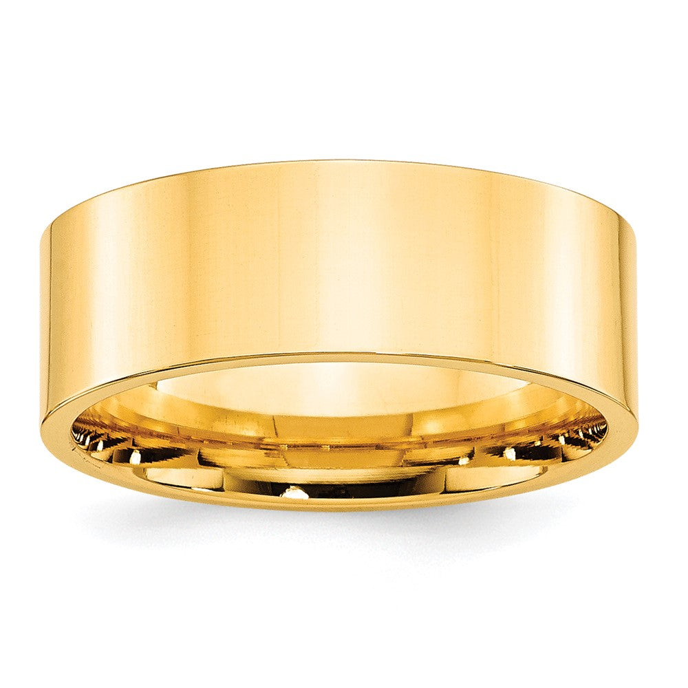 10KY 8mm Standard Flat Comfort Fit Band Size 14