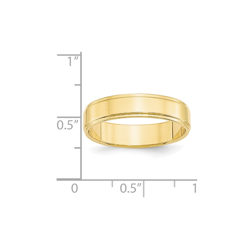 10KY 5mm Flat with Step Edge Band Size 8