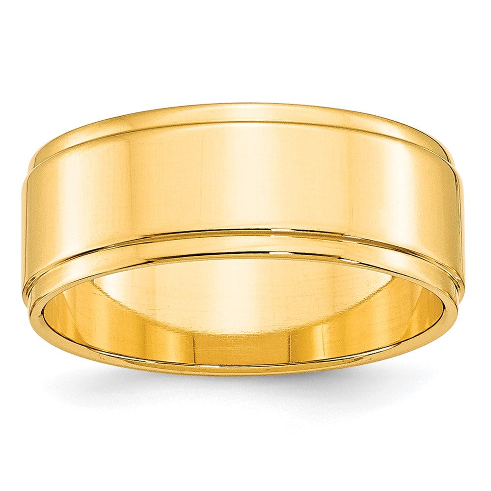 10KY 8mm Flat with Step Edge Band Size 9.5