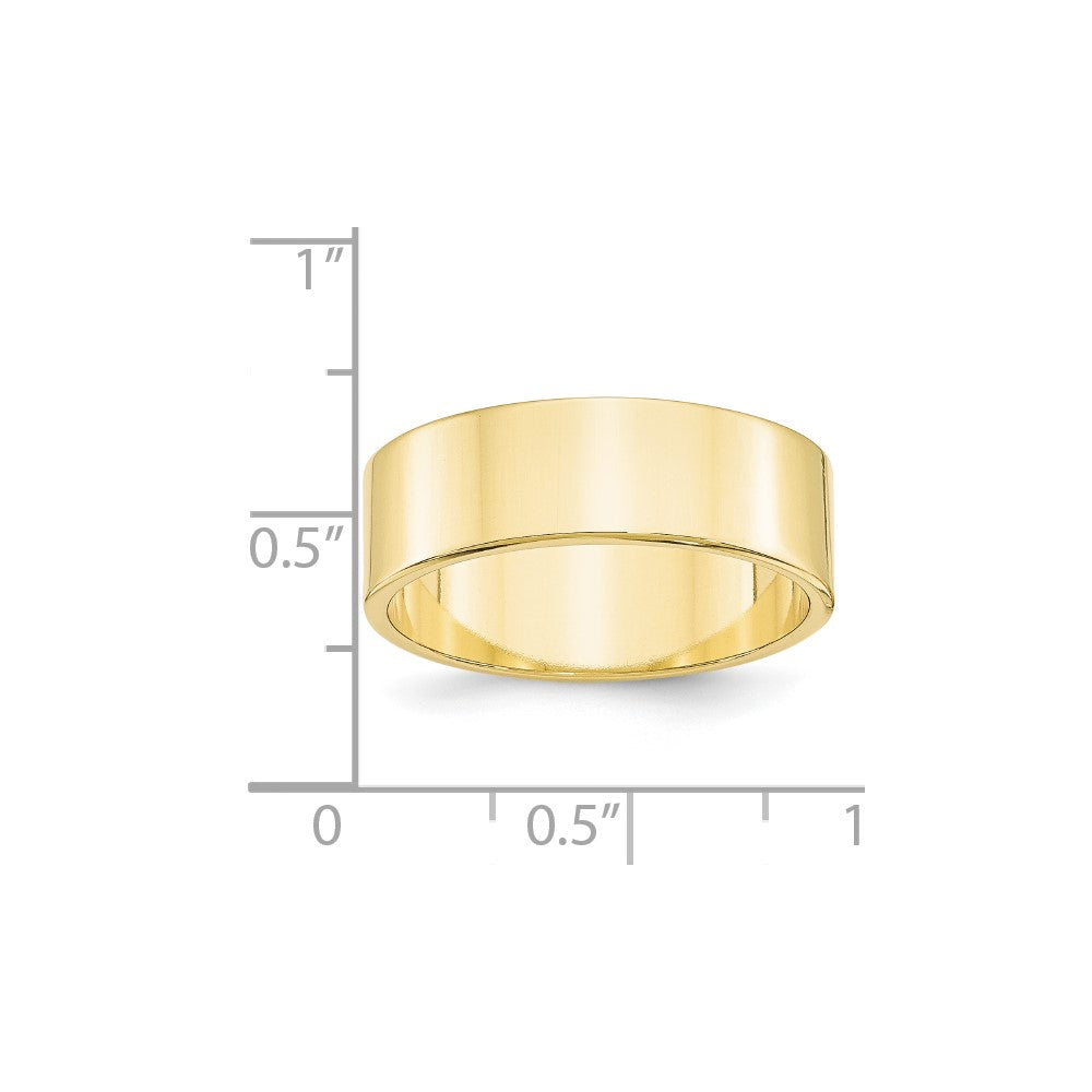10KY 7mm LTW Flat Band Size 4.5