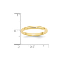 10KY 2.5mm Half Round Band Size 6.5