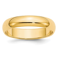10KY 5mm Half Round Band Size 8