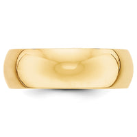 10KY 7mm Half Round Band Size 5.5