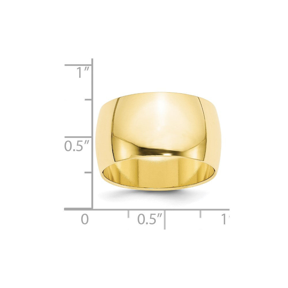 10KY 12mm Half Round Band Size 12.5