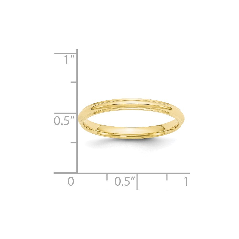 10KY 2.5mm Half Round with Edge Band Size 7.5