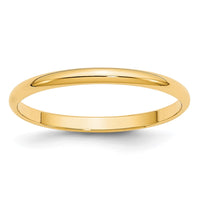 10KY 2mm LTW Half Round Band Size 4.5