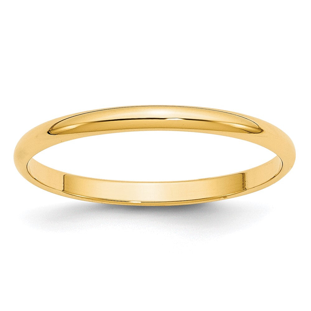 10KY 2mm LTW Half Round Band Size 6