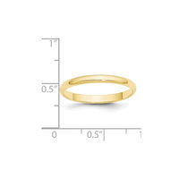 10KY 2.5mm LTW Half Round Band Size 13