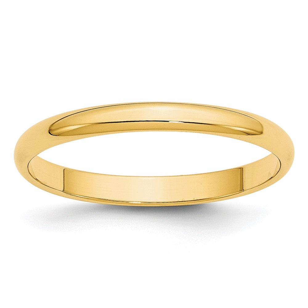 10KY 2.5mm LTW Half Round Band Size 8