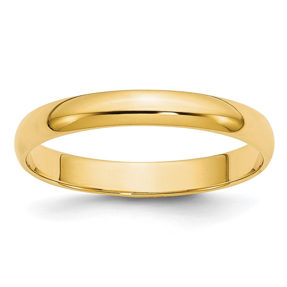 10KY 3mm LTW Half Round Band Size 13