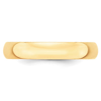 10KY 4mm LTW Half Round Band Size 9.5