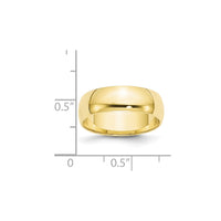 10KY 6mm LTW Half Round Band Size 6