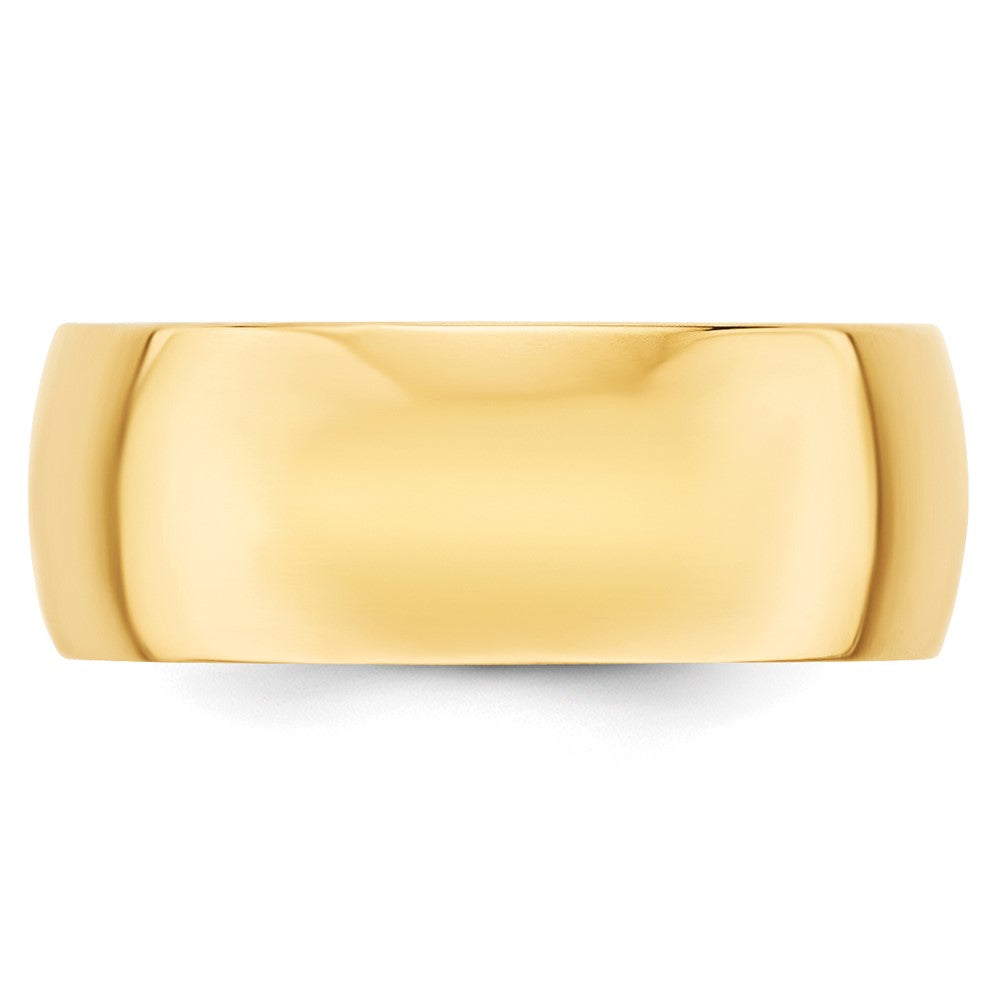 10KY 8mm LTW Half Round Band Size 11.5