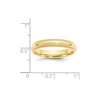 10KY 4mm Milgrain Comfort Fit Band Size 10