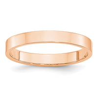 10k Rose Gold 3mm LTW Flat Band Size 5