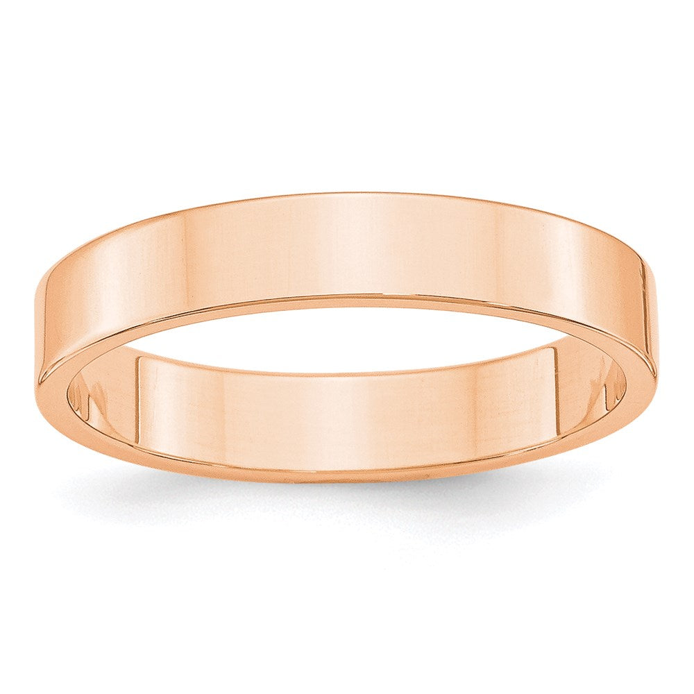 10k Rose Gold 4mm LTW Flat Band Size 4