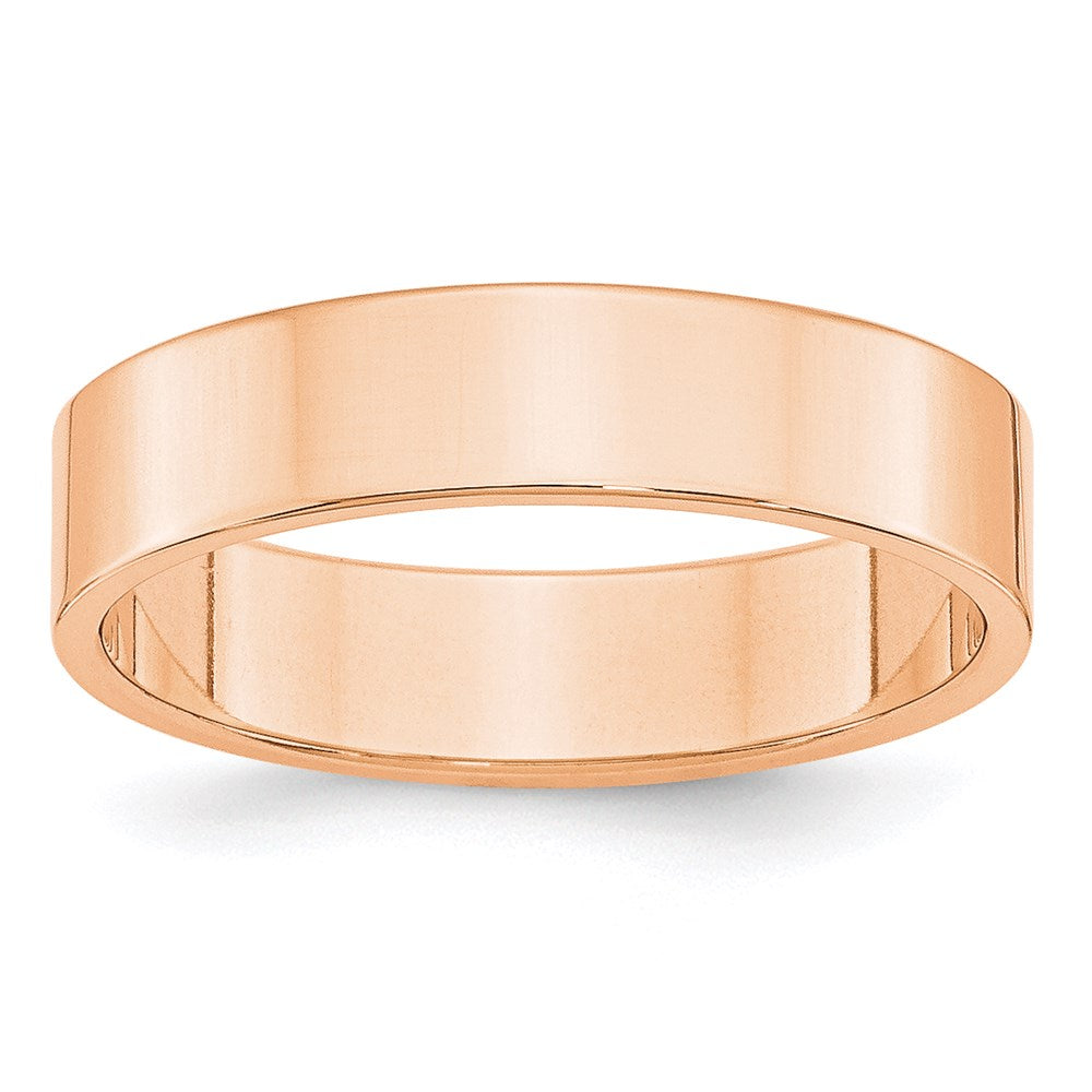 10k Rose Gold 5mm LTW Flat Band Size 11