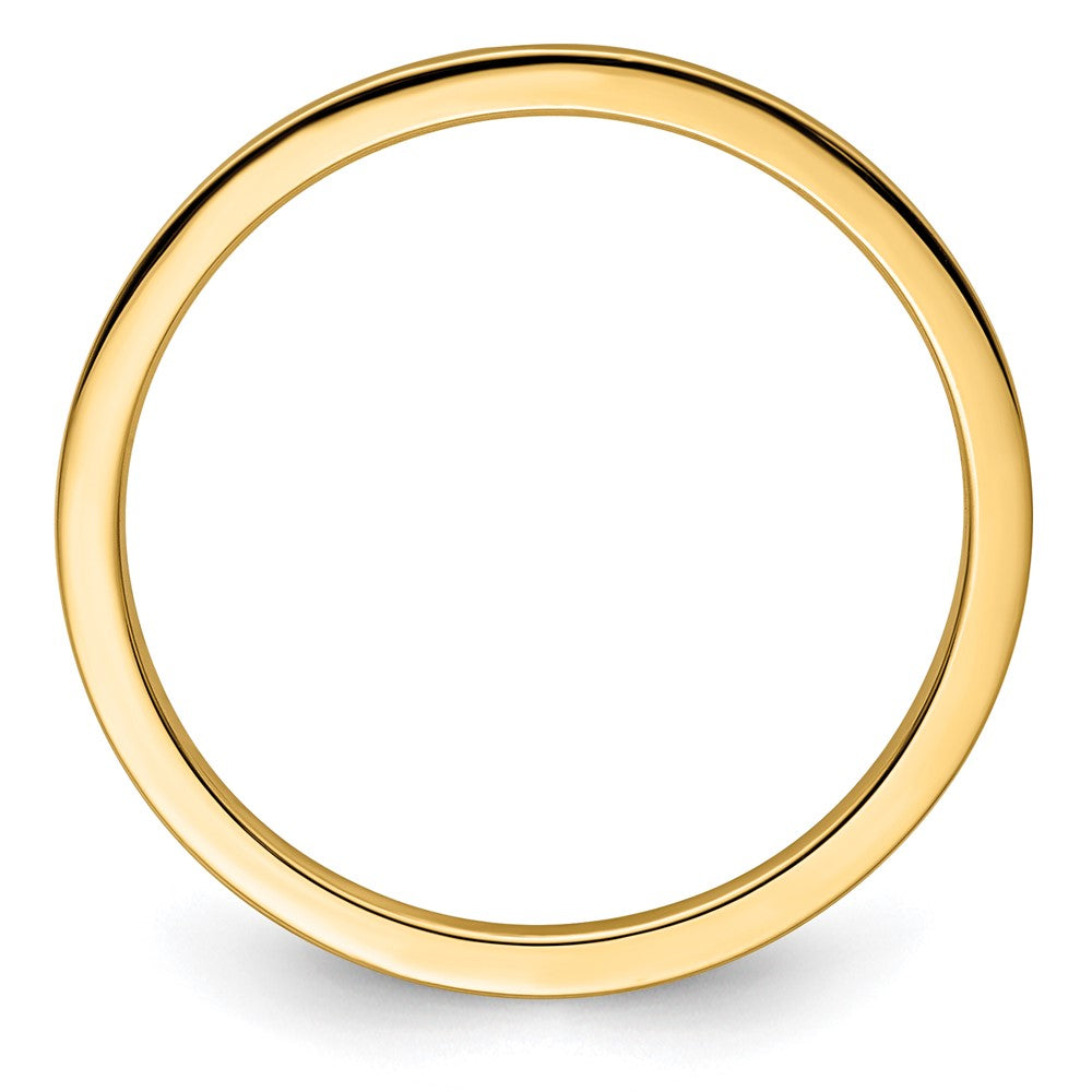 10K Gold 1.2mm Flat Stackable Band Size 5