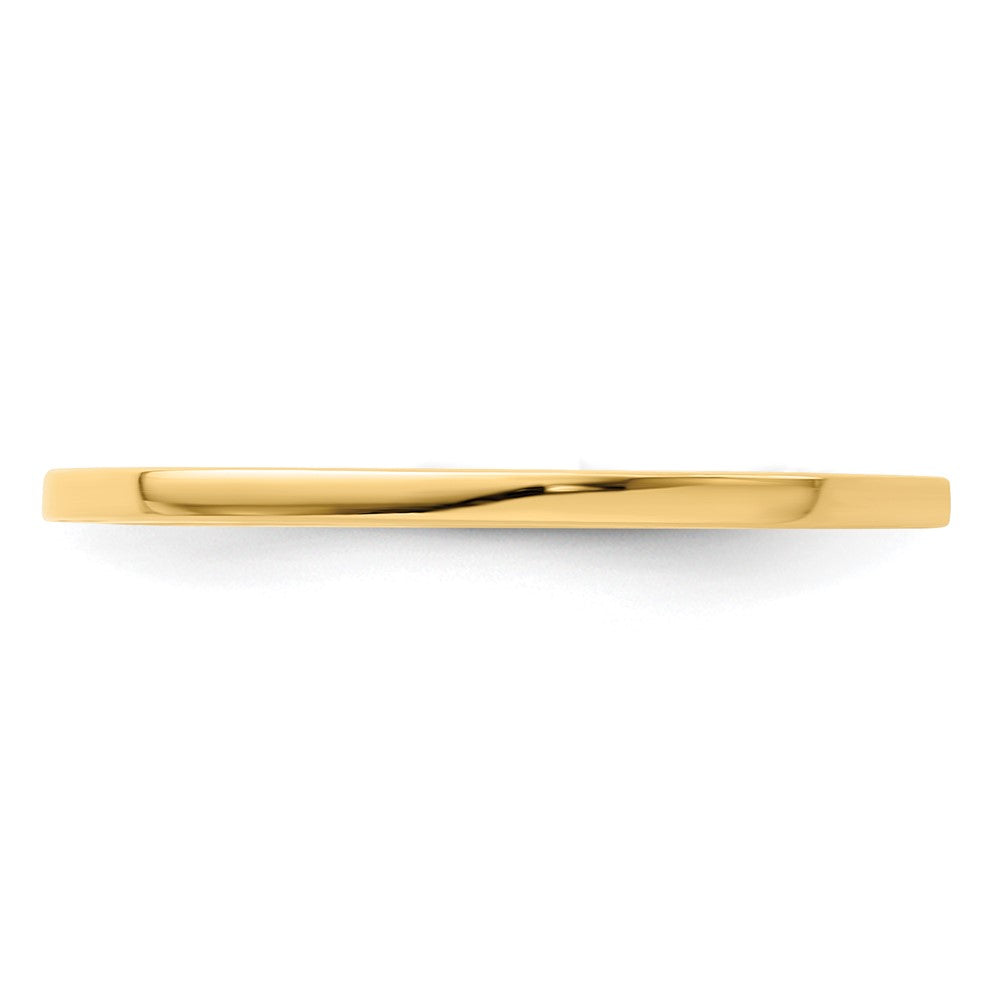 10K Gold 1.2mm Flat Stackable Band Size 10