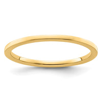 10K Gold 1.2mm Flat Stackable Band Size 5.5
