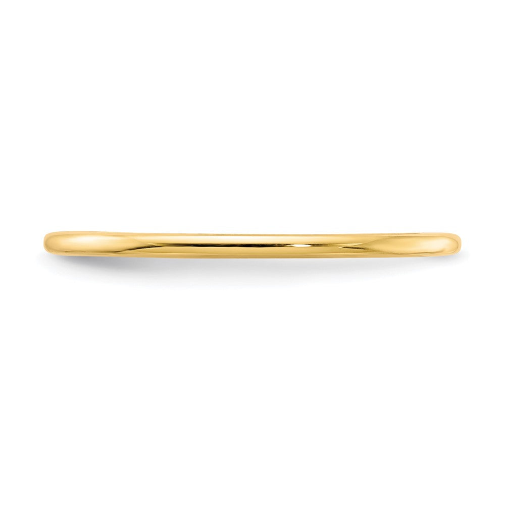 10K Gold 1.2mm Half Round Stackable Band Size 9.5