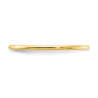 10K Gold 1.2mm Half Round Stackable Band Size 6