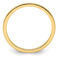 10K Gold 1.2mm Bead Stackable Band Size 10