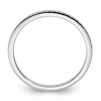 10K White Gold 1.2mm Twisted Wire Pattern Stackable Band Size 8.5