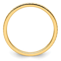10K Gold 1.2mm Twisted Wire Pattern Stackable Band Size 9.5