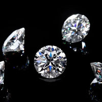 2 Ct Natural White Diamond 5 mm 5 Pcs Round Cut VVS1 D Grade GDGL Certified D03 ABC Jewelery