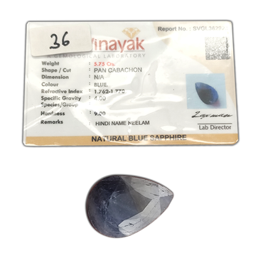 A+ QUALITY NATURAL BLUE SAPPHIRE, BLUE COLORED, WEIGHT 4.25 Cts. GEM_ABC_36 ABC Jewelries