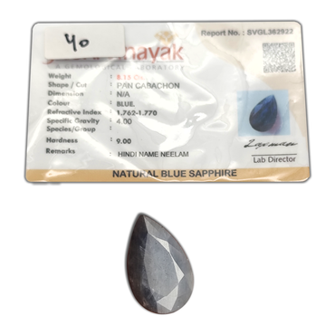 AA+ QUALITY NATURAL BLUE SAPPHIRE, BLUE COLORED, WEIGHT 8.15 Cts. GEM_ABC_40 ABC Jewelries