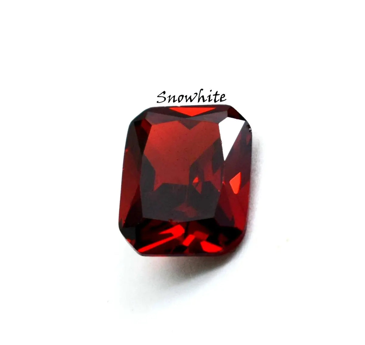 5 Ct Natural Red Garnet Emerald Cut Certified Loose Gemstone Rich Dark Color ABC Jewelries