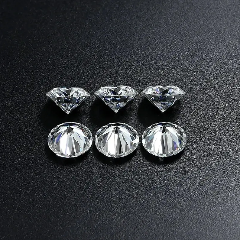 5 Ct Round Cut CVD Certified Lab Grown Diamond Natural D Color VVS1 Clarity ABC Jewelery