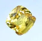 5.75 CT Natural Ceylon Yellow Sapphire Cushion Certified Flawless Loose Gemstone ABC Jewelery
