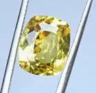 5.75 CT Natural Ceylon Yellow Sapphire Cushion Certified Flawless Loose Gemstone ABC Jewelery