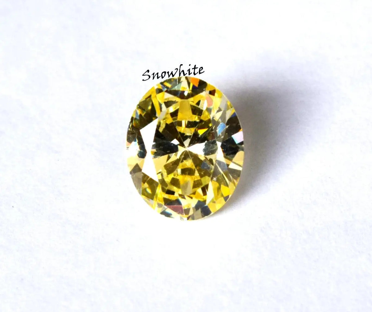 6 Ct Natural Yellow Sapphire Oval Cut Certified Loose Gemstone Bright & Elegant ABC Jewelries