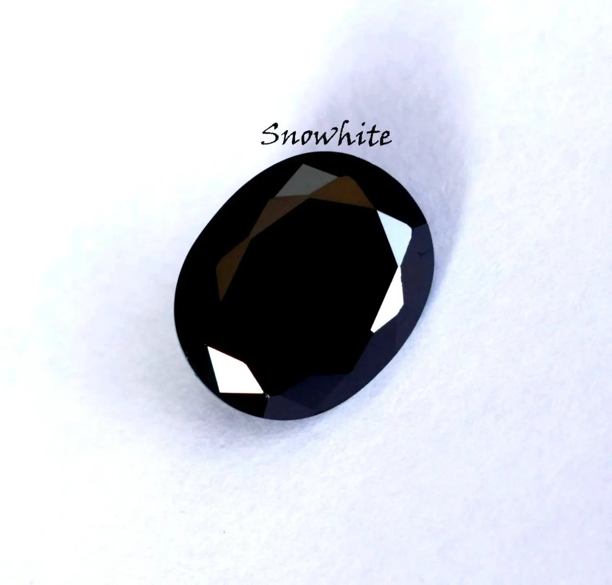 6.00 Ct Oval Cut Black Gemstone Loose Natural Diamond Alternative Ring Stone ABC Jewelries