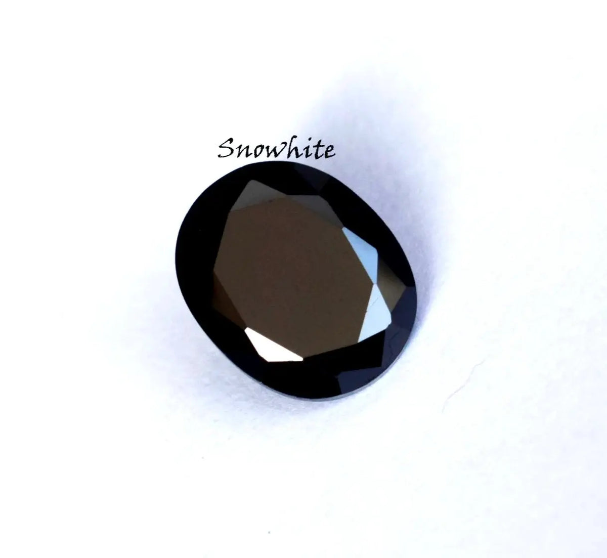 6.00 Ct Oval Cut Black Gemstone Loose Natural Diamond Alternative Ring Stone ABC Jewelries