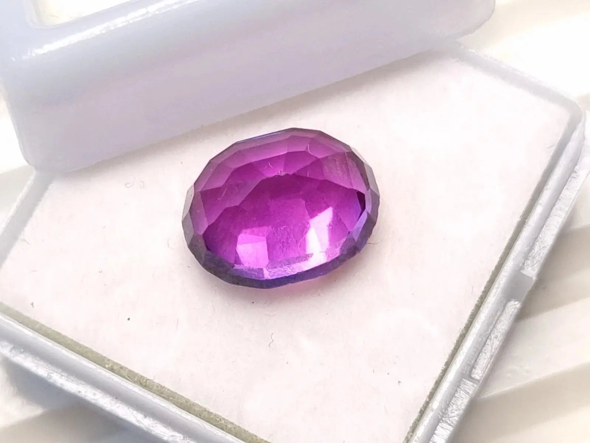 6.72 CT Natural Purple Blue Sapphire Oval Cut Certified Loose Gemstone A-61 ABC Jewelries