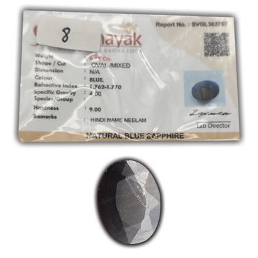 A+ QUALITY NATURAL BLUE SAPPHIRE, BLUE COLORED, WEIGHT 6.95 Cts. GEM_ABC_8 ABC Jewelries