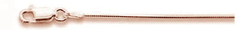 Rose Gold Plated 0.7 MM 015 8 Sides Snake Chain .925 Solid Sterling Silver Sizes 16-20" ABC Rugs Kilims