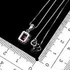 925 Sterling Silver Necklace Octagon Ruby 7x5mm Natural Gemstone Jewelry 18in ABC Jewelery