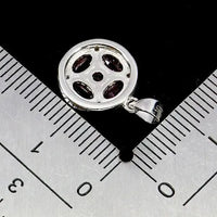 925 Sterling Silver Pendant Oval Ruby 5x3mm Natural Gemstone Jewelry ABC Jewelery