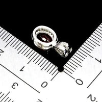 925 Sterling Silver Pendant Oval Ruby 8x6mm Natural Gemstone Jewelry ABC Jewelery
