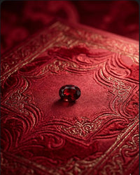 AAA+ Certified 1 Piece, GarnetDeep Red Color Oval Shaped Tanzania Gemstone Weight 0.69 Ct. Size 6x4 mm. ABC Jewelries